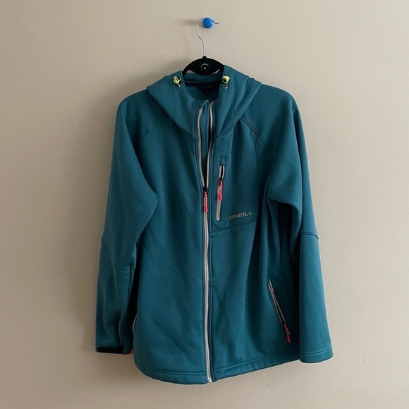 O’neill Lightweight Ski & Snowboard Jacket | Teal Green Blue - Picture 3 of 8